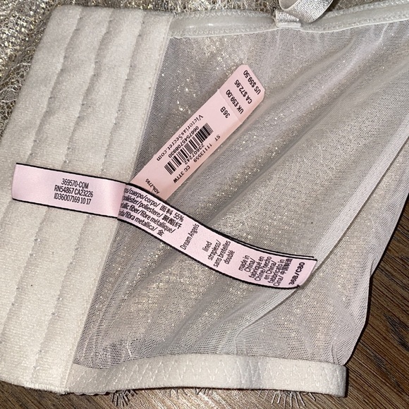 Sparkly Victoria Secret Corset Metallic Bustier 36B - Picture 2 of 4